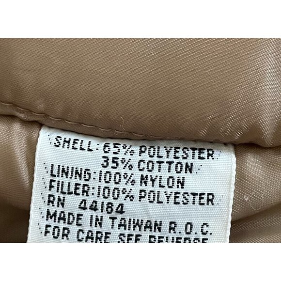 River Oaks Men's Jacket Rain Coat Brown Long Sleeves Full Zip Pocket Size XL - Picture 10 of 12